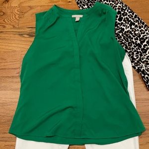 Banana Republic XL Emerald Green Top